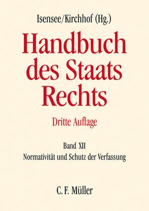 Handbuch des Staatsrechts 12 de Peter Badura