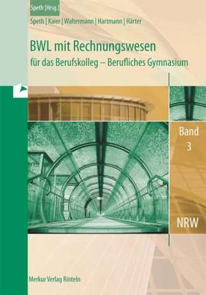 Betriebswirtschaftslehre mit Rechnungswesen und Controlling Band 3. de Hermann Speth