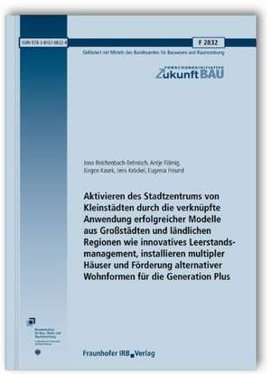 Aktivieren des Stadtzentrums von Kleinstädten durch die verknüpfte Anwendung erfolgreicher Modelle aus Großstädten und ländlichen Regionen wie innovatives Leerstandsmanagement, installieren multipler Häuser und Förderung alternativer Wohnformen für die Generation Plus de Jana Reichenbach-Behnisch