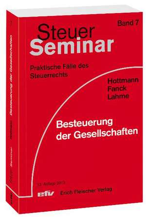 Besteuerung der Gesellschaften de Jürgen Hottmann