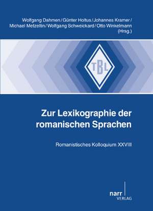 Lexikographie der romanischen Sprachen de Otto Winkelmann