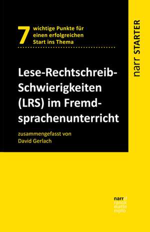 Lese-Rechtschreib-Schwierigkeiten (LRS) im Fremdsprachenunterricht de David Gerlach