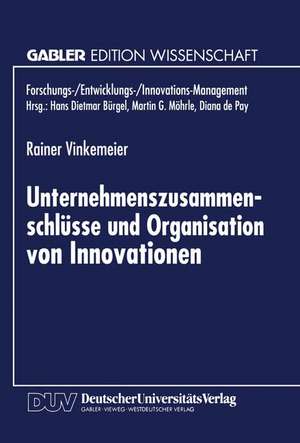 Unternehmenszusammenschlüsse und Organisation von Innovationen de Rainer Vinkemeier