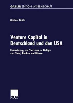 Venture Capital in Deutschland und den USA: Finanzierung von Start-ups im Gefüge von Staat, Banken und Börsen de Michael Gaida