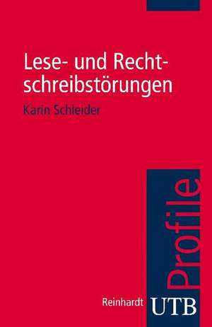 Lese- und Rechtschreib-störungen de Karin Schleider