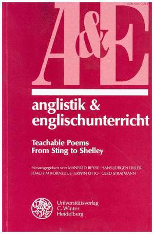 Teachable Poems - From Sting to Shelley de Manfred Pfister