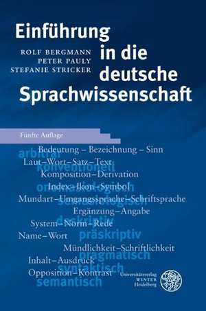 Einführung in die deutsche Sprachwissenschaft de Rolf Bergmann