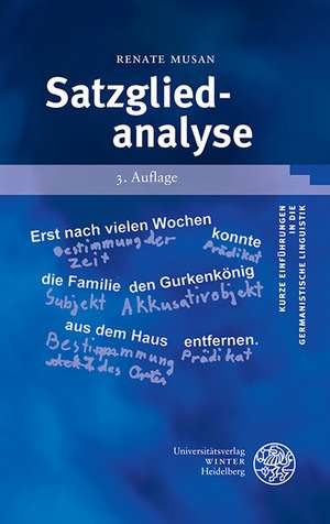 Satzgliedanalyse de Renate Musan