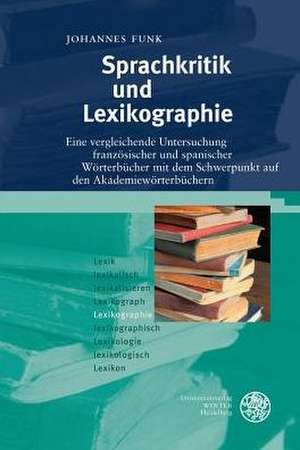 Sprachkritik und Lexikographie de Johannes Funk