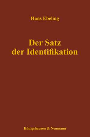 Der Satz der Identifikation de Hans Ebeling