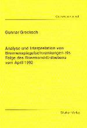 Analyse und Interpretation von Brunnenspiegelschwankungen als Folge des Roermond-Erdbebens vom April 1992 de Gunnar Grecksch