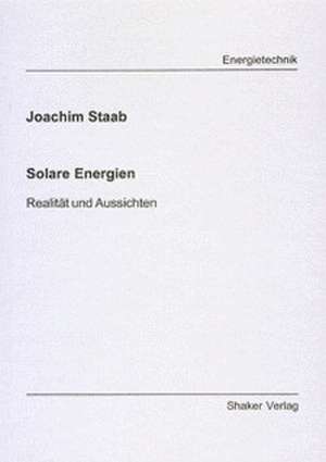 Solare Energien de Joachim Staab