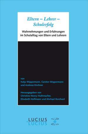 Eltern - Lehrer - Schulerfolg de Carsten Wippermann