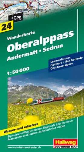 Oberalppass Andermatt 1 : 50.000