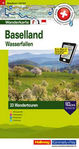 Hallwag Touren-Wanderkarte 09. Baselland 1 : 50 000