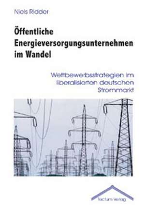 Ffentliche Energieversorgungsunternehmen Im Wandel: Femme de Lettres - Homme de Lettres de Niels Ridder