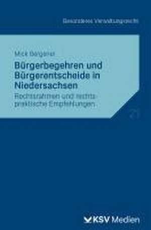 Bürgerbegehren und Bürgerentscheide in Niedersachsen de Mick Bergener