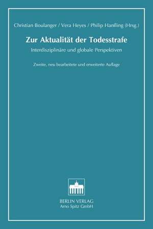 Zur Aktualität der Todesstrafe de Christian Boulanger