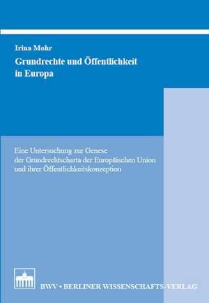 Grundrechte und Öffentlichkeit in Europa de Irina Mohr