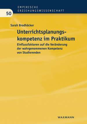 Unterrichtsplanungskompetenz im Praktikum de Sarah Brodhäcker