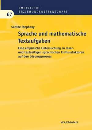 Sprache und mathematische Textaufgaben de Sabine Stephany