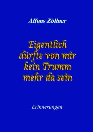 Eigentlich dürfte von mir kein Trumm mehr da sein de Alfons Zöllner