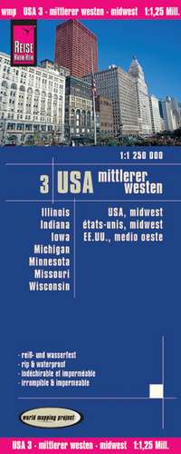 World Mapping Project USA 03. Mittlerer Westen 1 : 1 250 000