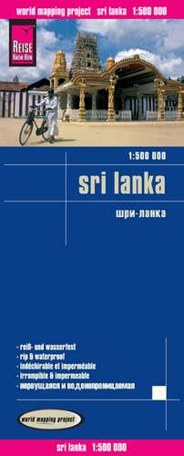 Reise Know-How Landkarte Sri Lanka 1 :500.000 de Reise Know-How Verlag Peter Rump