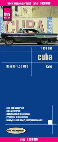 Reise Know-How Landkarte Kuba / Cuba (1:650.000) mit Havanna (1:50.000) de Reise Know-How Verlag Peter Rump