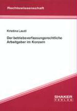 Der betriebsverfassungsrechtliche Arbeitgeber im Konzern de Kristina Laudi