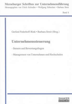 Unternehmenssteuerung de Gerlind Federhoff-Rink