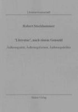 'Literatur', nach einem Genozid de Robert Stockhammer