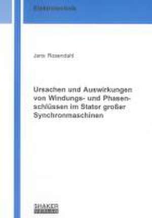 Ursachen und Auswirkungen von Windungs- und Phasenschlüssen im Stator großer Synchronmaschinen de Jens Rosendahl