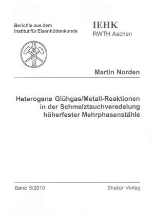 Heterogene Glühgas/Metall-Reaktionen in der Schmelztauchveredelung höherfester Mehrphasenstähle de Martin Norden