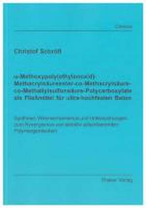 Omega-Methoxypoly(ethylenoxid)-Methacrylsäureester-co-Methacrylsäure-co-Methallylsulfonsäure-Polycarboxylate als Fließmittel für ultra-hochfesten Beton de Christof Schröfl