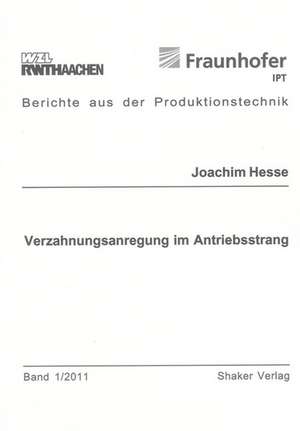 Verzahnungsanregung im Antriebsstrang de Joachim Hesse