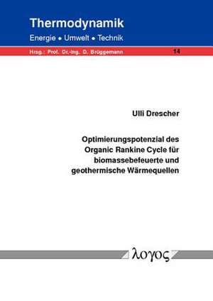 Optimierungspotenzial Des Organic Rankine Cycle Fur Biomassebefeuerte Und Geothermische Warmequellen