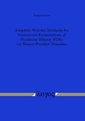 Adaptive Wavelet Methods for Variational Formulations of Nonlinear Elliptic Pdes on Tensor-Product Domains