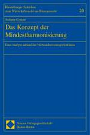 Das Konzept der Mindestharmonisierung