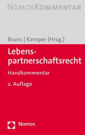 Lebenspartnerschaftsrecht de Manfred Bruns