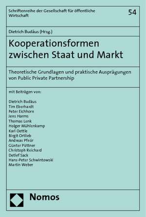 Kooperationsformen zwischen Staat und Markt de Dietrich Budäus