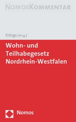 Wohn- und Teilhabegesetz Nordrhein-Westfalen de Peter Frings