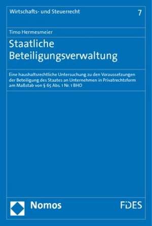 Staatliche Beteiligungsverwaltung de Timo Hermesmeier