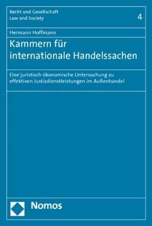 Kammern für internationale Handelssachen de Hermann Hoffmann