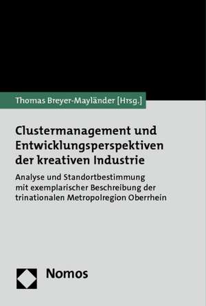 Clustermanagement Und Entwicklungsperspektiven Der Kreativen Industrie: Analyse Und Standortbestimmung Mit Exemplarischer Beschreibung Der Trinational de Thomas Breyer-Mayländer