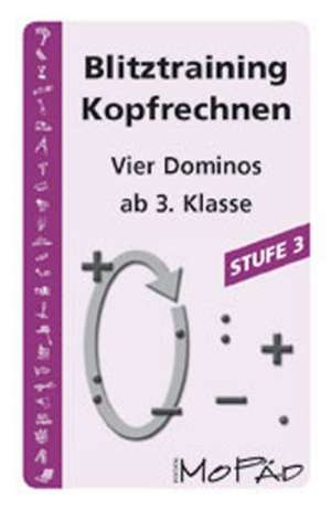 Blitztraining Kopfrechnen. Kartenspiel. Stufe 3 de Helen Stanfield