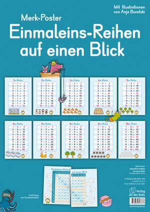 Einmaleins-Reihen auf einen Blick de Anja Boretzki