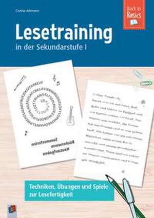 Lesetraining in der Sekundarstufe I de Corina Altmann