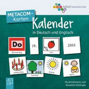 METACOM-Karten: Kalender in Deutsch und Englisch de Annette Kitzinger