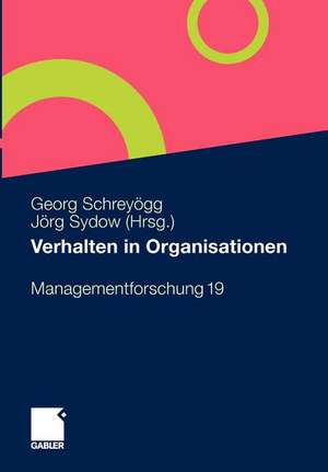 Verhalten in Organisationen de Georg Schreyögg